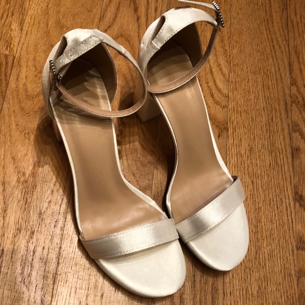 Brand New JJs House Ivory Block Heels